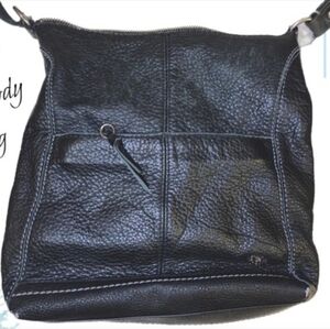 The Sak Black Leather Crossbody Bag